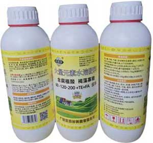 實潤豐大量元素水溶肥料田豐80-120-200+TE含腐植酸褐藻寡糖型水劑